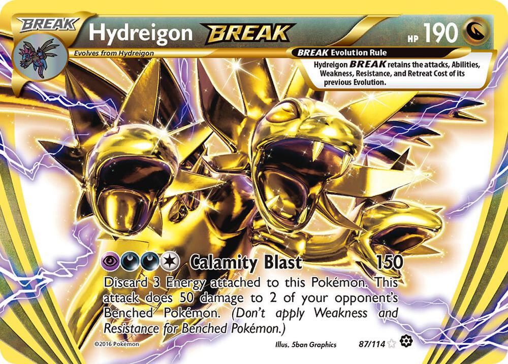 Hydreigon BREAK - XY - 87/114 Steam Siege (STS) Lp+ Condition