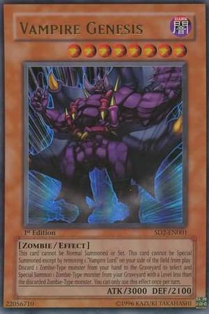 Vampire Genesis - SD2-EN001 - Ultra Rare 1st Edition MP Condition