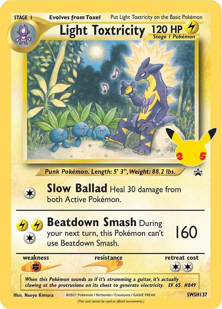 Light Toxtricity - SWSH137 - SWSH: Sword & Shield Promo Cards (SWSD)