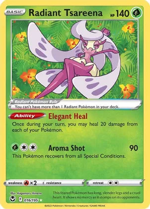 Radiant Tsareena - 016/195 SWSH12: Silver Tempest