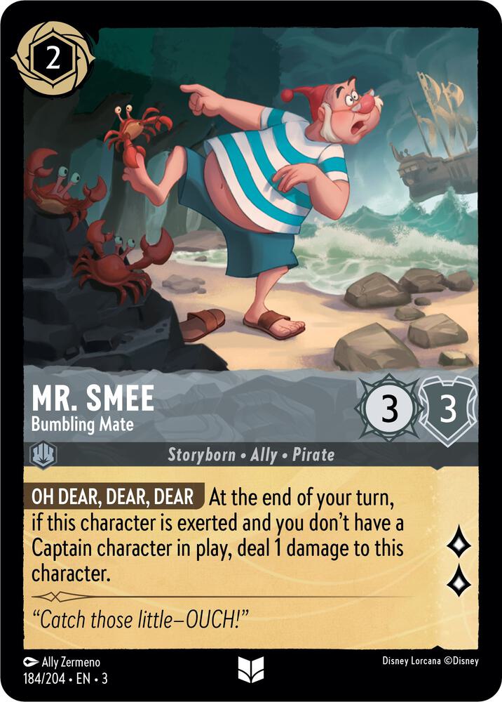 Mr. Smee - Bumbling Mate - Into the Inklands (3) Non Foil