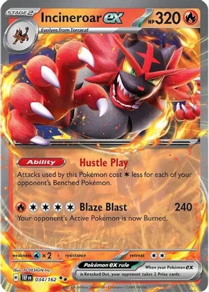 Incineroar ex - 034/162 Temporal Forces