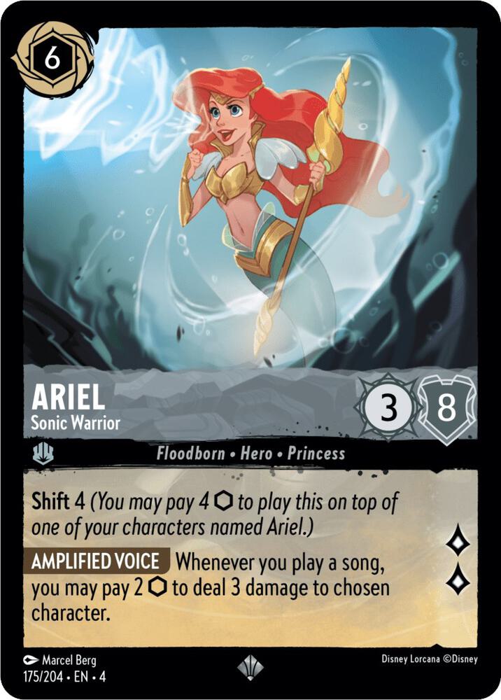 Ariel - Sonic Warrior - Ursula's Return (4) Non Foil