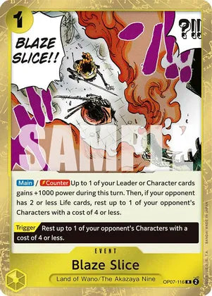 Blaze Slice - 116- 500 Years in the Future (OP07) 500 Years in the Future Foil