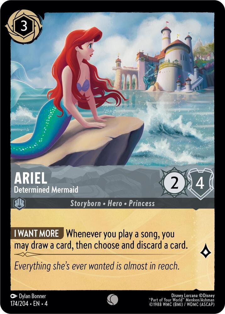 Ariel - Determined Mermaid - Ursula's Return (4) Foil