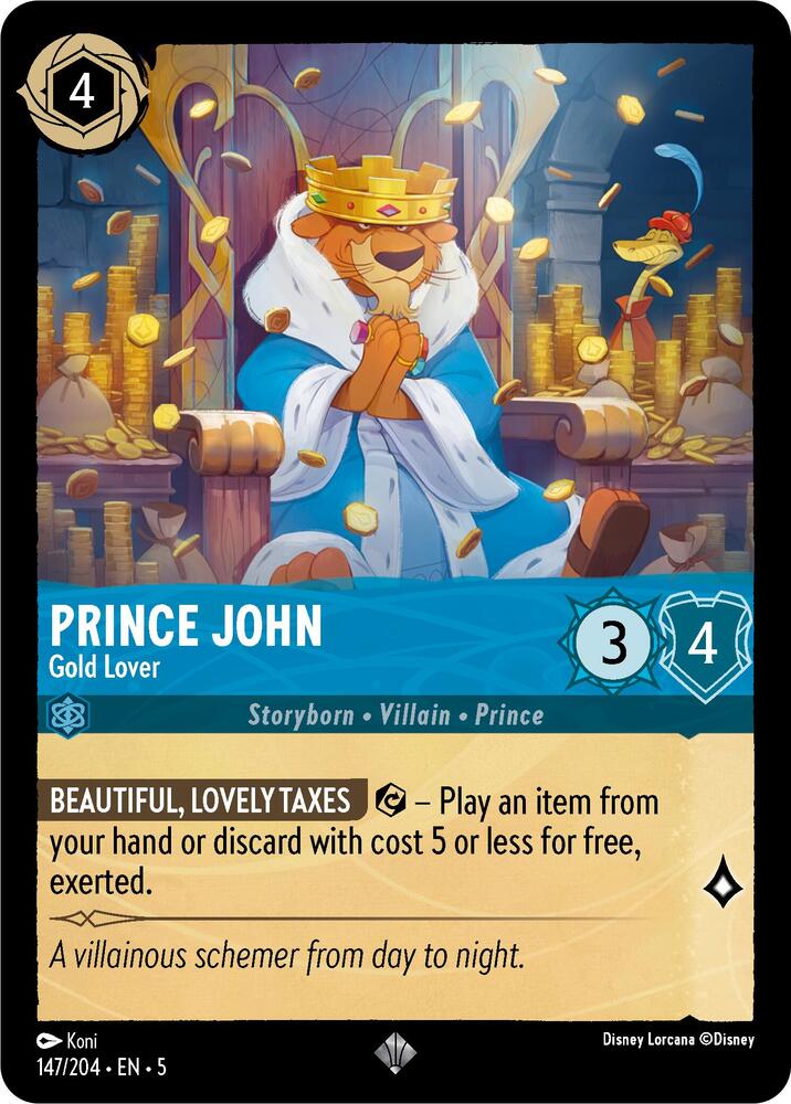 Prince John - Gold Lover - Shimmering Skies (5) Non Foil