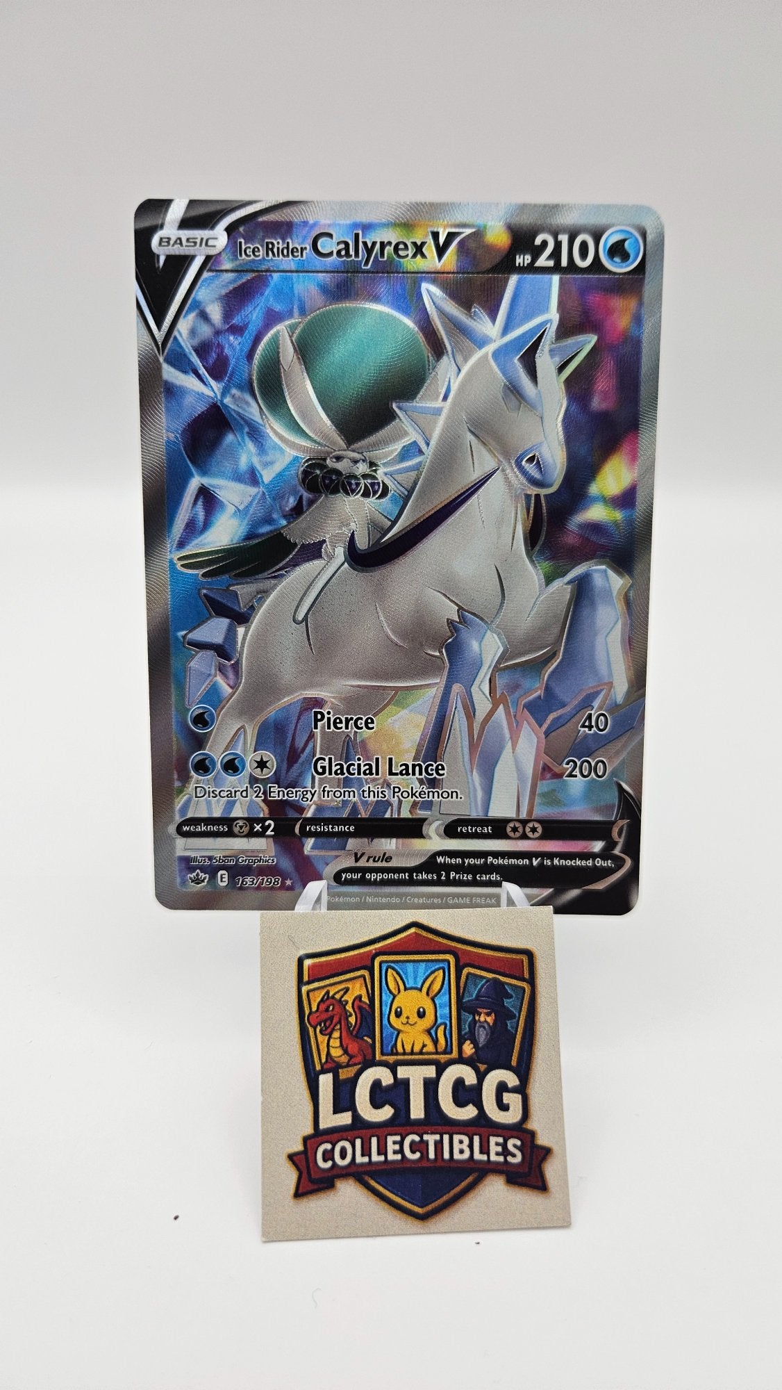 Image of Ice Rider Calyrex V Chilling Reign (CRE) #163