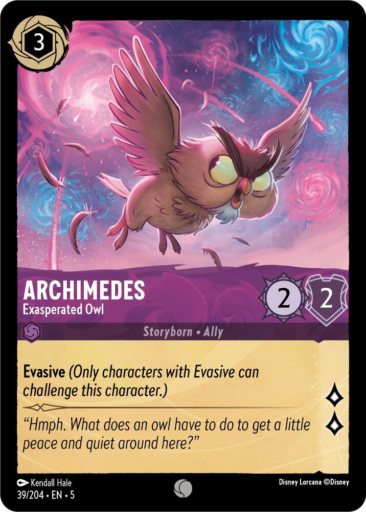 Archimedes - Exasperated Owl - Shimmering Skies (5) Foil