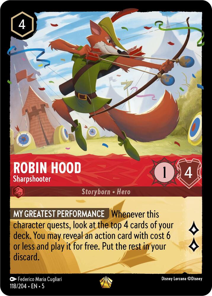 Robin Hood - Sharpshooter - Shimmering Skies (5) Foil