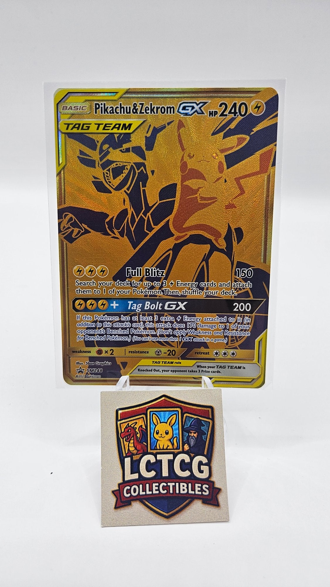 Image of Pikachu and Zekrom-GX Sun and Moon Promos (SMP) #SM248