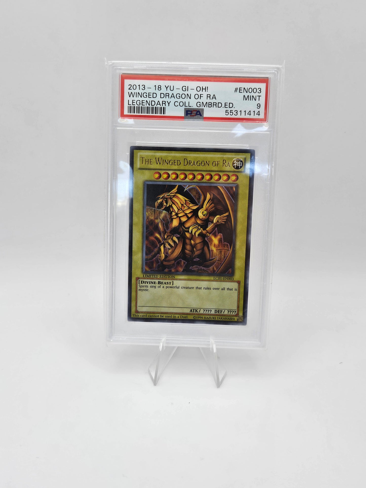 2013-18 Yu Gi Oh Winged Dragon of Ra LC01-EN003 PSA 9