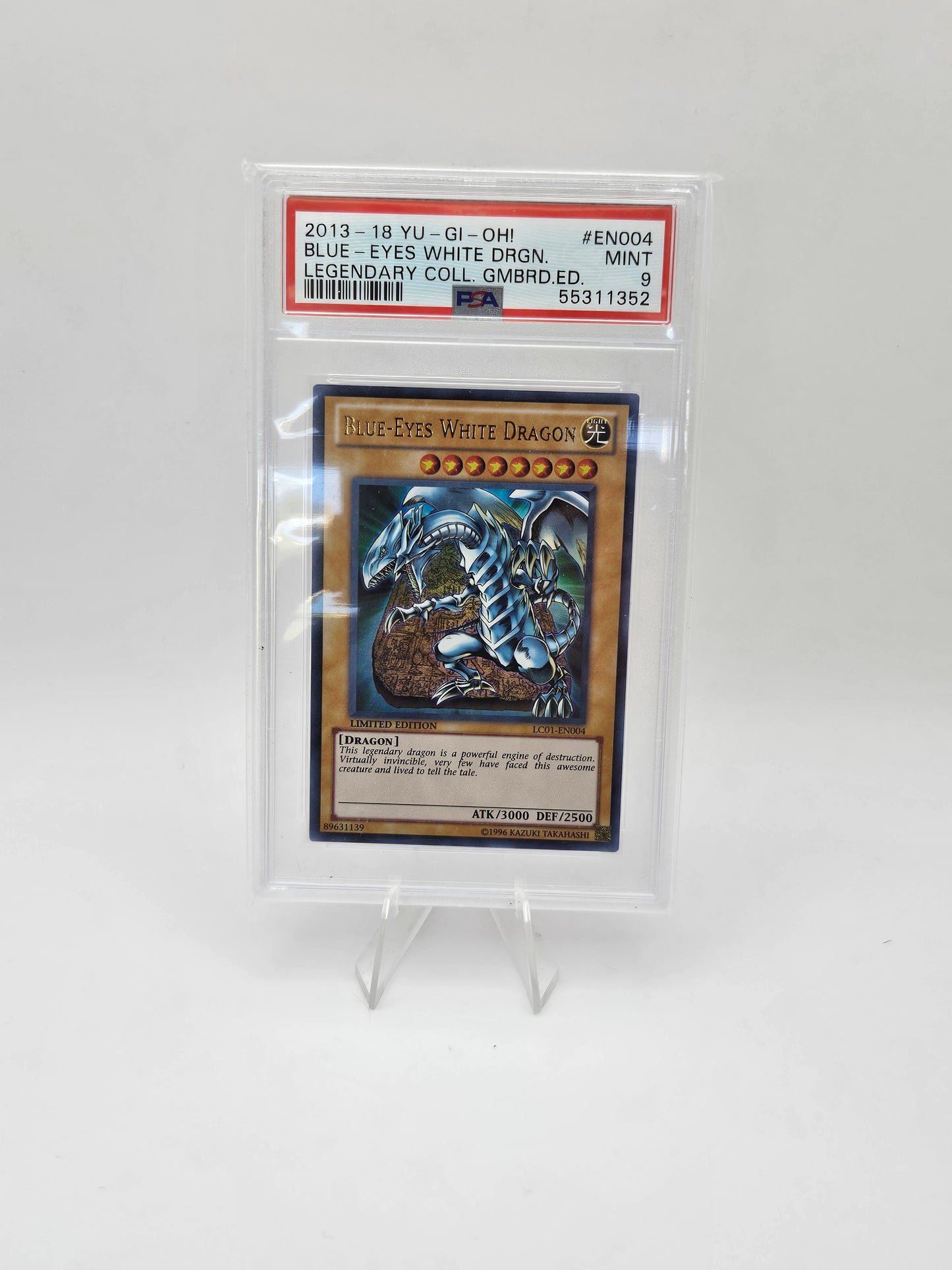 2013-18 Yu Gi Oh Blue Eyes White Dragon LC01-EN004 PSA 9