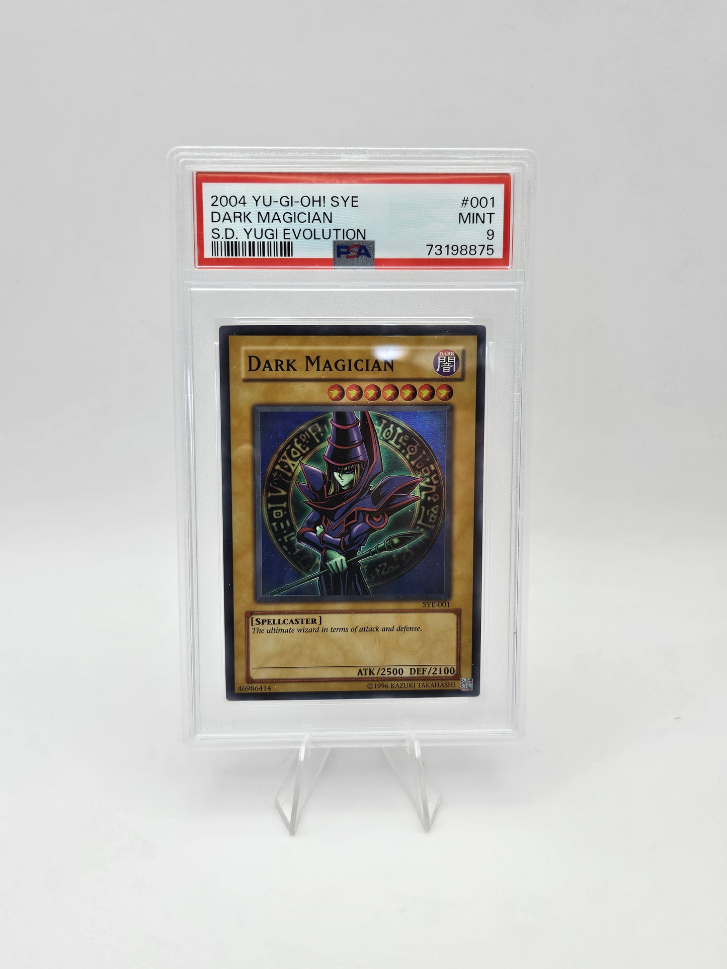 2004 Yu Gi Oh Dark Magician SYE-001 PSA 9
