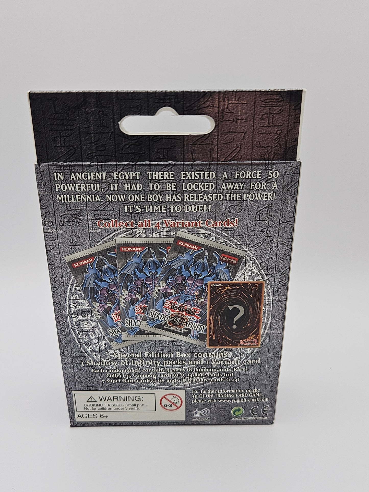 YUGIOH SHADOW OF INFINITY SPECIAL EDITION 2006 (3 BOOSTERS PACKS)