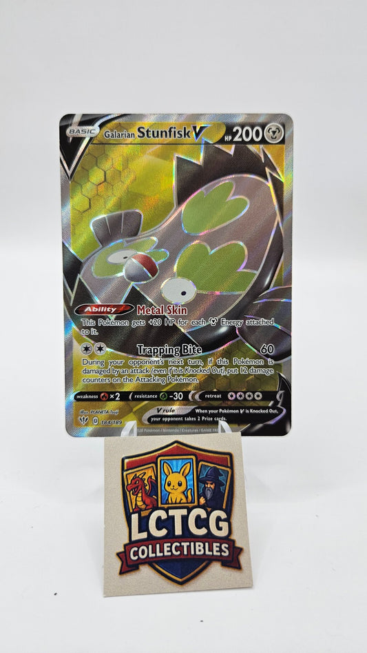 Image of Galarian Stunfisk V Darkness Ablaze (DAA) #184