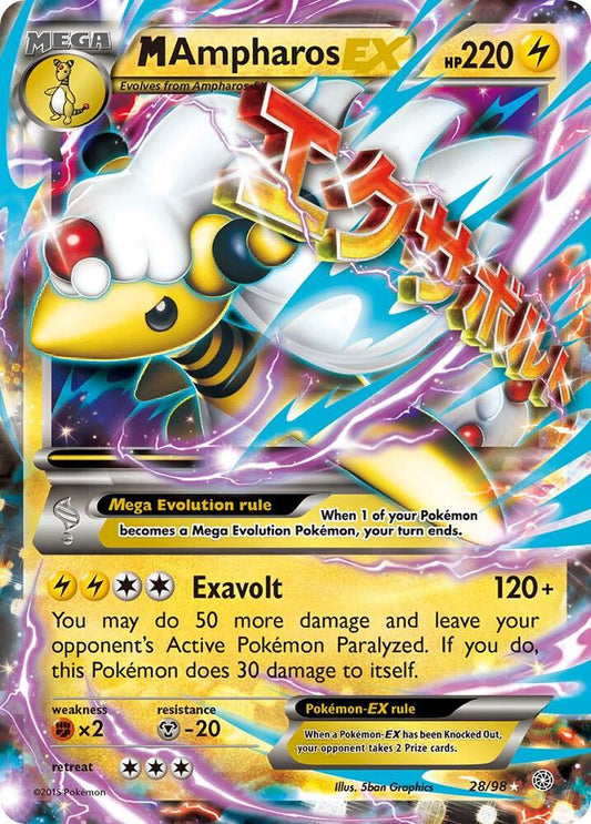 M Ampharos EX - XY - 28/98 Ancient Origins (AOR)