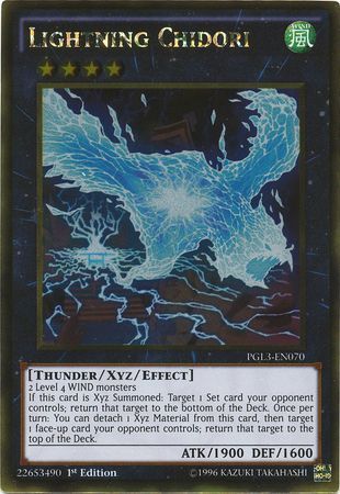 Lightning Chidori - PGL3-EN070 - Gold Rare 1st Edition