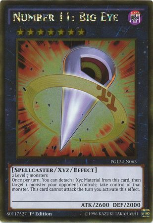 Number 11: Big Eye - PGL3-EN063 - Gold Rare 1st Edition
