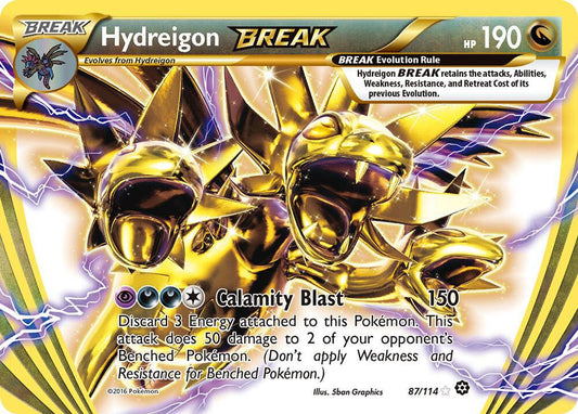 Hydreigon BREAK - XY - 87/114 Steam Siege (STS) Lp+ Condition
