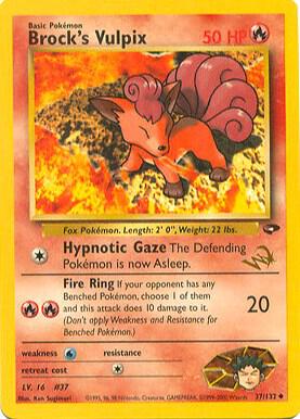 Brock's Vulpix [W Stamped] - WoTC Promo (PR) LP