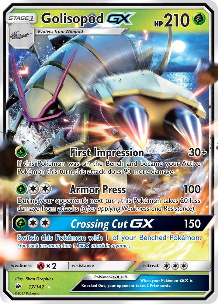 Golisopod GX - 17/147 -SM - Burning Shadows (SM03)