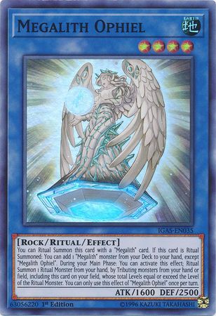Megalith Ophiel - IGAS-EN035 - Super Rare 1st Edition