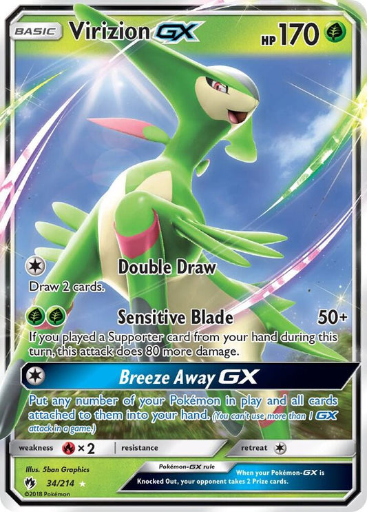 Virizion GX -34/214 - SM - Lost Thunder (SM8)
