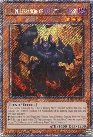 Graff, Malebranche of the Burning Abyss - RA04-EN235 - PSR 1st Edition