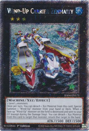Wind-Up Carrier Zenmaity - RA04-EN175 - Platinum Secret Rare 1st Edition