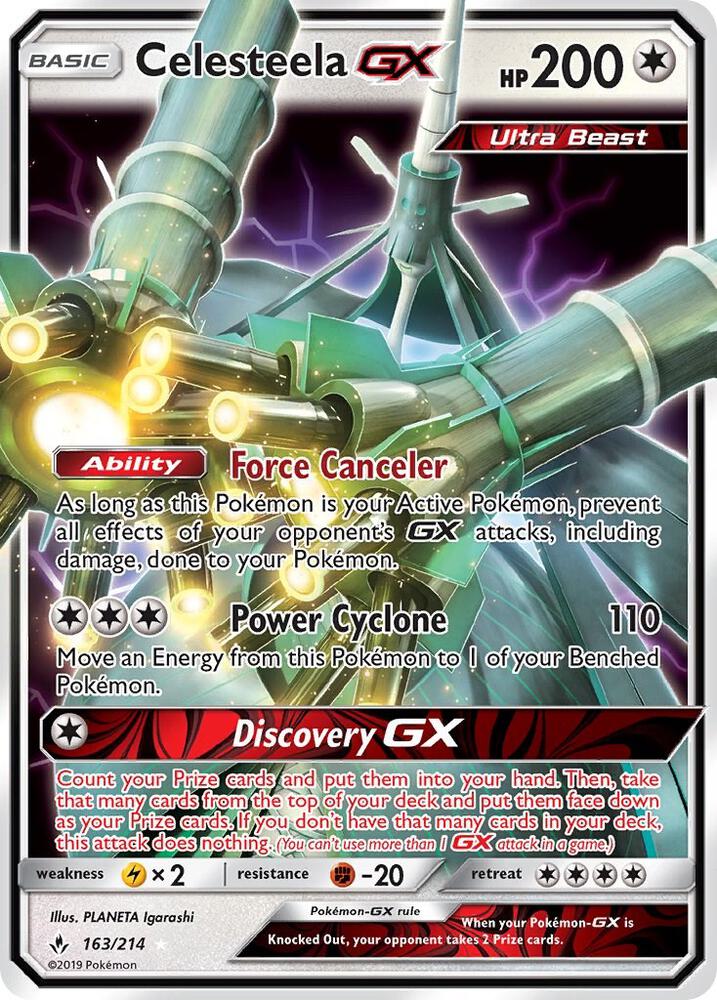 Celesteela GX - 163/214-SM - Unbroken Bonds (SM10)