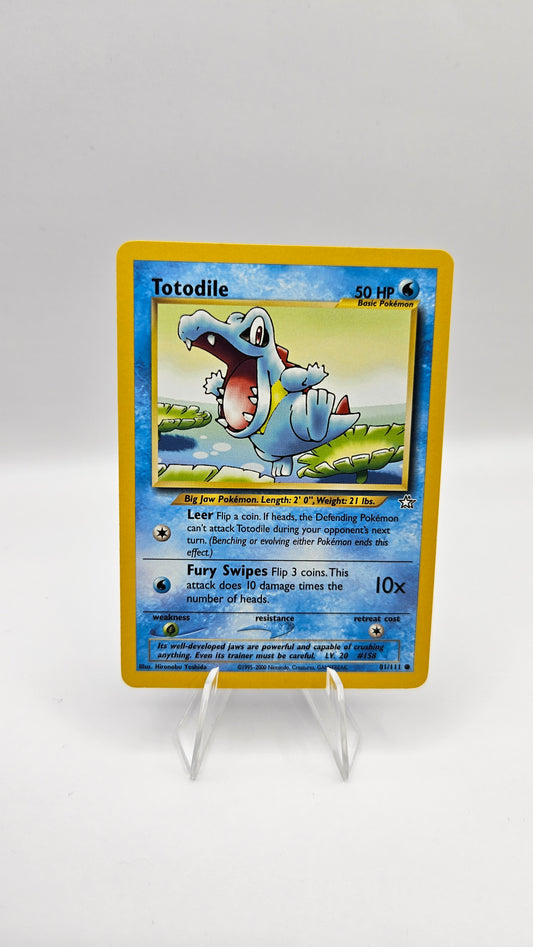 Totodile (81) - Neo Genesis (N1) LP Condition