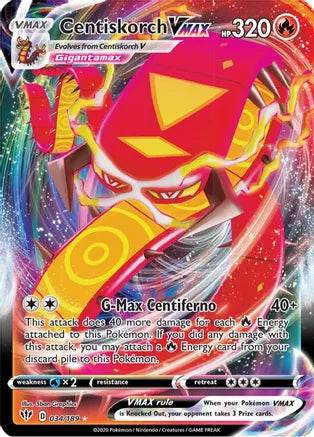 Centiskorch VMAX - 034/189 SWSH03: Darkness Ablaze