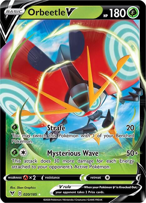 Orbeetle V - 020/185 SWSH04: Vivid Voltage