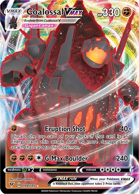 Coalossal VMAX -099/185 SWSH04: Vivid Voltage (SWSH04)