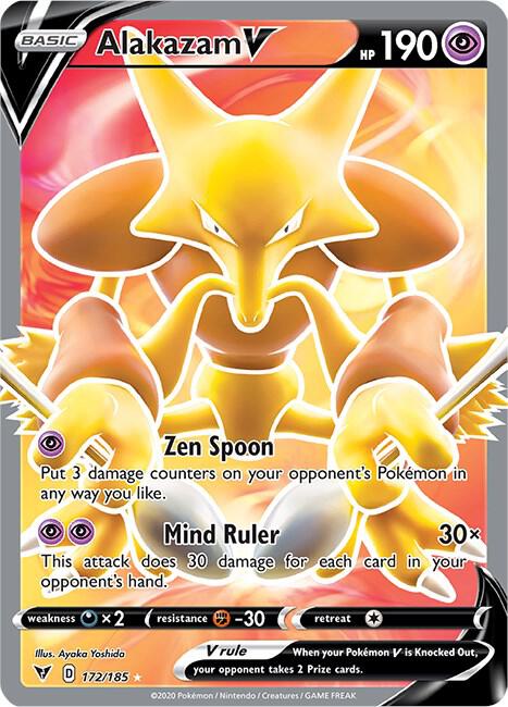 Alakazam V (Full Art) - SWSH04: Vivid Voltage (SWSH04)