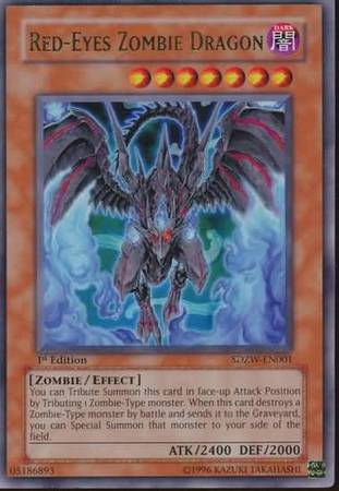 Red-Eyes Zombie Dragon - SDZW-EN001 - Ultra Rare 1st Edition