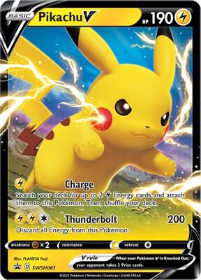 Pikachu V - SWSH061 - SWSH: Sword & Shield Promo Cards (SWSD)