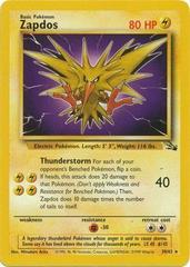 Zapdos #30 Pokemon Fossil Non Holo