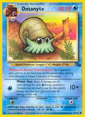 Omanyte #52 Pokemon Fossil Condition LP