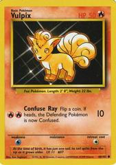 Vulpix #68 Pokemon Base Set condition MP