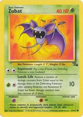 Zubat #57 Pokemon Fossil Condition MP
