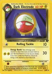 Dark Electrode #34 Pokemon Team Rocket Condition MP