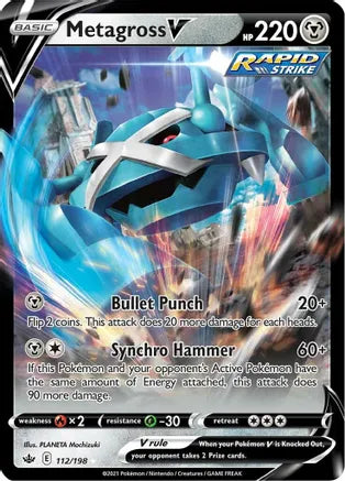 Metagross V - 112/198 SWSH06: Chilling Reign