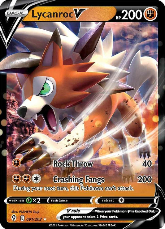 Lycanroc V - 091/203 SWSH07: Evolving Skies