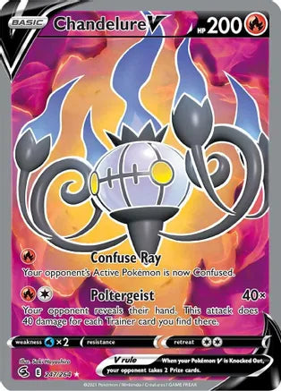 Chandelure V (Full Art) - 247/264 SWSH08: Fusion Strike