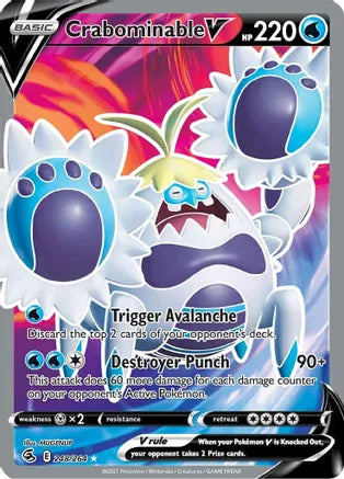 Crabominable V (Full Art) - 248/264 SWSH08: Fusion Strike
