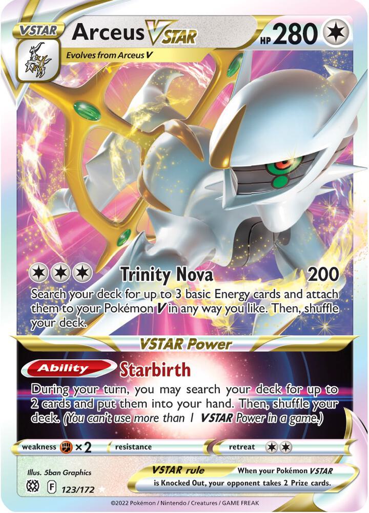 Arceus VSTAR -123/172 SWSH09: Brilliant Stars (SWSH09)
