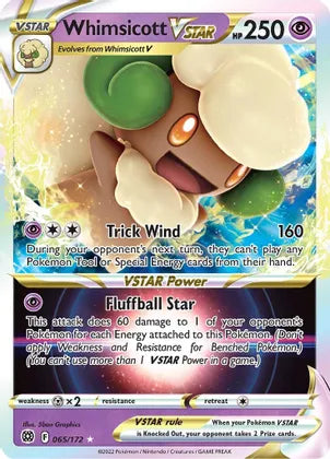 Whimsicott VSTAR - 065/172 SWSH09: Brilliant Stars