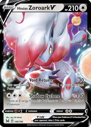 Hisuian Zoroark V -146/196 SWSH11: Lost Origin