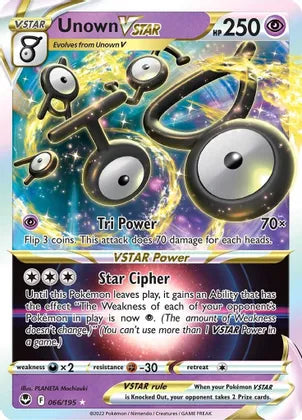 Unown VSTAR - 066/195 SWSH12: Silver Tempest